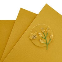 Spellbinders - Essentials Cardstock Collection - 8.5 x 11 - Brushed Gold - 10 Pack