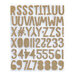 Spellbinders - The Birthday Celebrations Collection - Foam Stickers - Gold Glitter Block Alphabet