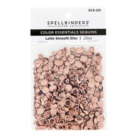 Spellbinders - Card Shoppe Essentials Collection - Sequins - Smooth Discs - Latte