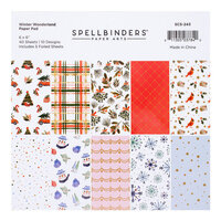 Spellbinders - Winter Wonderland Collection - Christmas - 6 x 6 Paper Pad