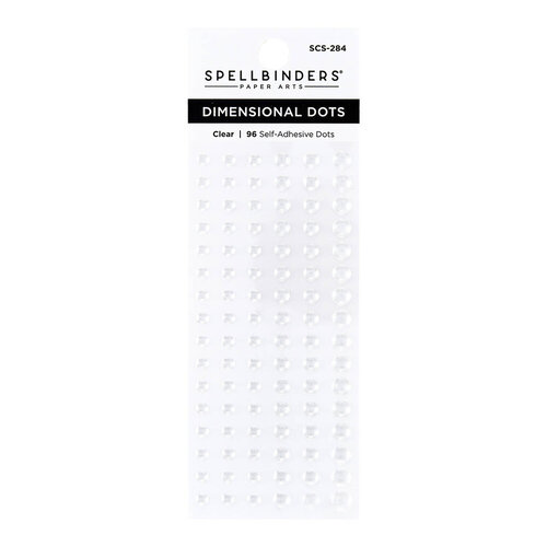 Spellbinders - Card Shoppe Essentials Collection - Dimensional Enamel Dots - Clear