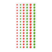Spellbinders - Card Shoppe Essentials Collection - Dimensional Enamel Dots - Two Tone Green