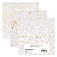 Spellbinders - Serenade Of Autumn Collection - 6 x 6 Paper Pad - Foiled Vellum