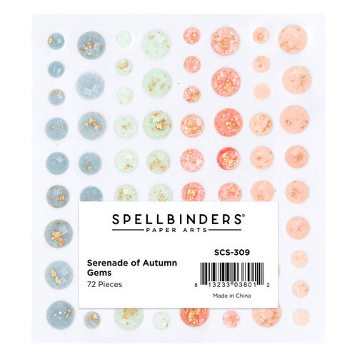 Spellbinders - Serenade Of Autumn Collection - Gold Flecked Gemstones