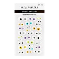 Spellbinders - Monster Birthday Collection - Enamel Stickers - Monster Eyes