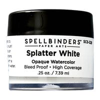 Spellbinders - Card Shoppe Essentials Collection - Watercolor - Splatter White Opaque