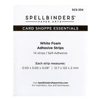 Spellbinders - Card Shoppe Essentials Collection - White Foam Adhesive Strips - 2Mm