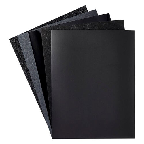 Spellbinders - Treasured Cardstock Collection - 8.5 x 11 Cardstock - 15 Sheets - Onyx Assorted