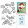 Spellbinders - Earth Air Water Collection - Die and Cling Mounted Rubber Stamps - Koi
