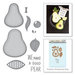 Spellbinders - Market Fresh Collection - Die and Cling Mounted Rubber Stamps - The Pearfect Avocado