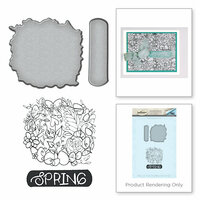Spellbinders - Spring Love Collection - Die and Cling Mounted Rubber Stamps - Spring
