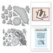 Spellbinders - Spring Love Collection - Die and Cling Mounted Rubber Stamps - Feather and Beetles