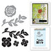 Spellbinders - Joyous Celebrations Collection - Die and Cling Mounted Rubber Stamps - Floral Set