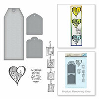 Spellbinders - Bible Journaling Collection - Die and Cling Mounted Rubber Stamps - Love