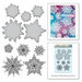 Spellbinders - Holiday Collection - Christmas - Die and Cling Mounted Stamps - Snowflakes