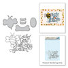 Spellbinders - Happy Grams 4 Collection - Die and Cling Mounted Stamps - Bee Any Sweeter