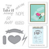 Spellbinders - Love Set Match Collection - Die and Cling Mounted Stamp Set - Just Chillin'