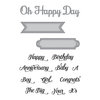 Spellbinders - Elegant 3D Cards Collection - Die and Cling Mounted Stamps - Oh Happy Day