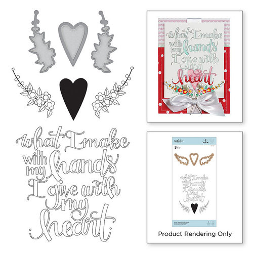 Spellbinders - Sew Sweet Collection - Die and Cling Mounted Stamps - What I Make With My Hands