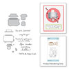 Spellbinders - The Perfect Match Collection - Die and Cling Mounted Stamps - Toast with Jam 'n Bread