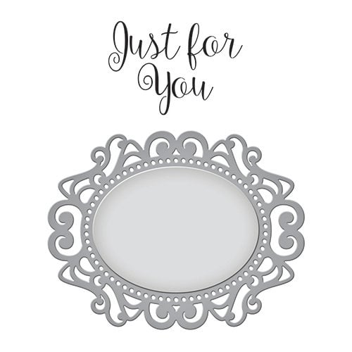 Spellbinders - Die and Clear Acrylic Stamp Set - Just For You