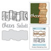 Spellbinders - Wine Country Collection - Die and Cling Mounted Stamps - Wine Corks