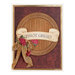 Spellbinders - Wine Country Collection - Die and Cling Mounted Stamps - Barrel of Sentiments