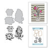 Spellbinders - Inked Messages Collection - Die and Cling Mounted Stamps - Rough Waters