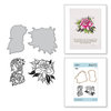 Spellbinders - Inked Messages Collection - Die and Cling Mounted Stamps - A Rose Any Other Name