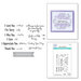 Spellbinders - Etched Dies and Clear Photopolymer Stamps - Just A Note Sentiments and Tag