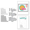 Spellbinders - Lisa Horton - Spotlight Frames and Florals - Clear Photopolymer Stamps and Dies - A Little Hello Sentiments