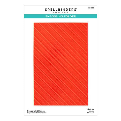 Spellbinders - Embossing Folder - Peppermint Stripes
