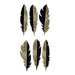 Spellbinders - Silver and Gold Collection - Sparkle Feathers Stickers