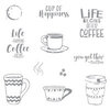 Fun Stampers Journey - Cling Rubber Stamps - Coffee Helps