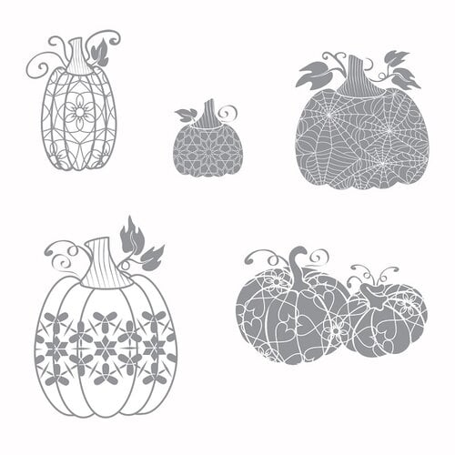 Fun Stampers Journey - Cling Rubber Stamps - Martha's Pumpkins