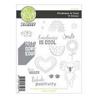 Fun Stampers Journey - Kindness Matters Collection - Cling Mounted Rubber Stamps - Kindness Is Cool