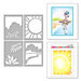 Stampendous - Layered Stencils - Sunny Backdrop