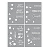 Spellbinders - Its My Party Collection - Layered Stencils - Balloon Garland and Sentiments