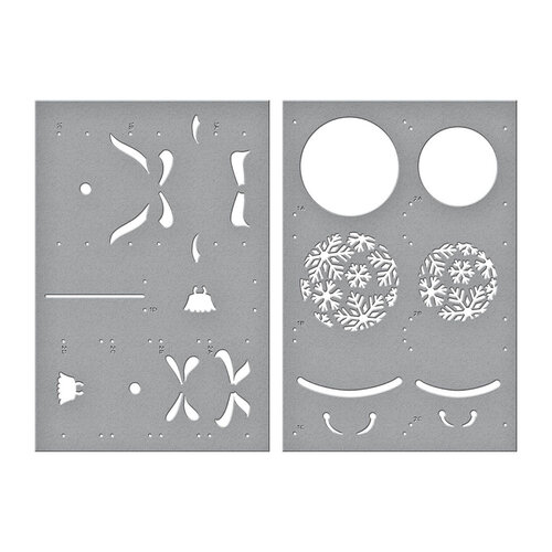 Spellbinders - Bibi's Collection - Layered Stencils - Snowflake Ornaments