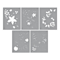 Spellbinders - Classic Christmas Collection - Layered Stencils - Christmas Florals