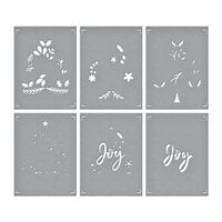 Spellbinders - Layered Christmas Stencils Collection - Stencils - Layered Joy Tree