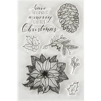 Spellbinders - Clear Acrylic Stamps - Merry Little Christmas