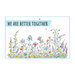 Spellbinders - Watercolor Florals Collection - Clear Photopolymer Stamps - Field of Flowers