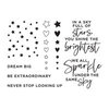 Spellbinders - Celestial Zodiacs Collection - Clear Photopolymer Stamps - Starstruck Sentiments