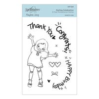 Spellbinders - Delightful Darlings Collection - Clear Photopolymer Stamps - Darling Celebration
