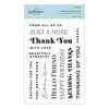 Spellbinders - Slimline Collection - Clear Photopolymer Stamps - Essential Sentiments