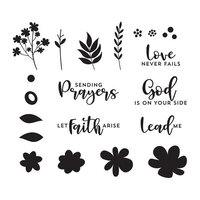 Spellbinders - Cardmaker II Collection - Clear Photopolymer Stamps - Love Never Fails