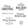 Spellbinders - Christmas Traditions Collection - Clear Photopolymer Stamps - Christmas Time Sentiments