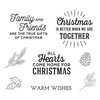 Spellbinders - Be Merry Collection - Clear Photopolymer Stamps - Home For Christmas Sentiments