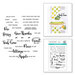 Spellbinders - Pie Perfection Collection - Clear Photopolymer Stamps - Perfect Pie Sentiments and Fillings
